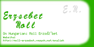 erzsebet moll business card